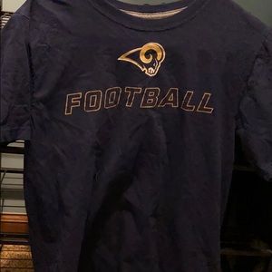 navy blue football tee